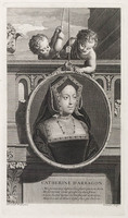 KG 14297
<br/>
Portret van Catharina van Aragón
<br/>
<em>Vermeulen, Cornelis Martinus (1654/1657- 1708/09)</em>